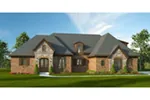 Luxury House Plan Front of Home - Marcelina European Ranch Home 141D-0035 - Shop House Plans and More