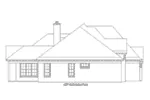 Country French House Plan Left Elevation - Marcelina European Ranch Home 141D-0035 - Shop House Plans and More