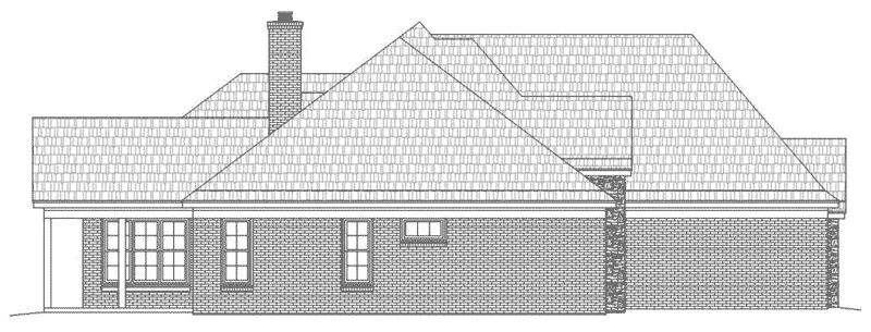 Rustic House Plan Left Elevation - Peregrine European Home 141D-0036 - Shop House Plans and More
