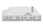Rustic House Plan Rear Elevation - Peregrine European Home 141D-0036 - Shop House Plans and More