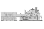 Colonial House Plan Left Elevation - Ellen Woods Georgian Home 141D-0041 - Search House Plans and More