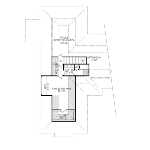 Luxury House Plan Second Floor - Elk Pass Rustic Ranch Home 141D-0044 - Shop House Plans and More