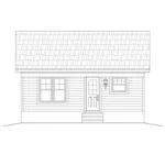 Lake House Plan Rear Elevation - Pommosa Country Cabin 141D-0047 - Shop House Plans and More