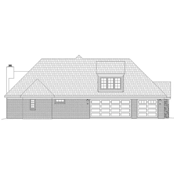 Craftsman House Plan Left Elevation - Klein Falls European Home 141D-0049 - Shop House Plans and More