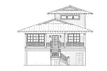 Craftsman House Plan Front Elevation - Sea Breeze Beach Home 141D-0051 - Shop House Plans and More