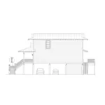 Craftsman House Plan Right Elevation - Sea Breeze Beach Home 141D-0051 - Shop House Plans and More