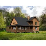 Farmhouse Plan Rear Photo 03 - Bradlee Lake Craftsman Home 141D-0054 - Shop House Plans and More