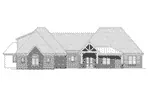 Rustic House Plan Front Elevation - Elm Glen Rustic Ranch Home 141D-0059 - Shop House Plans and More