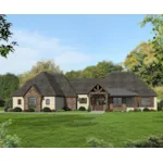 Rustic House Plan Front of Home - Elm Glen Rustic Ranch Home 141D-0059 - Shop House Plans and More