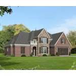 Country French House Plan Front of Home - Hartney Traditional Home 141D-0060 - Shop House Plans and More