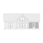 Arts & Crafts House Plan Rear Elevation - Wylie Creek Vacation Home 141D-0061 - Shop House Plans and More