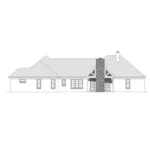 Craftsman House Plan Rear Elevation - Sutton Hill Rustic Ranch Home 141D-0065 - Shop House Plans and More