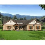 Country House Plan Front of Home - Caldwell Ridge Rustic Home 141D-0069 - Shop House Plans and More