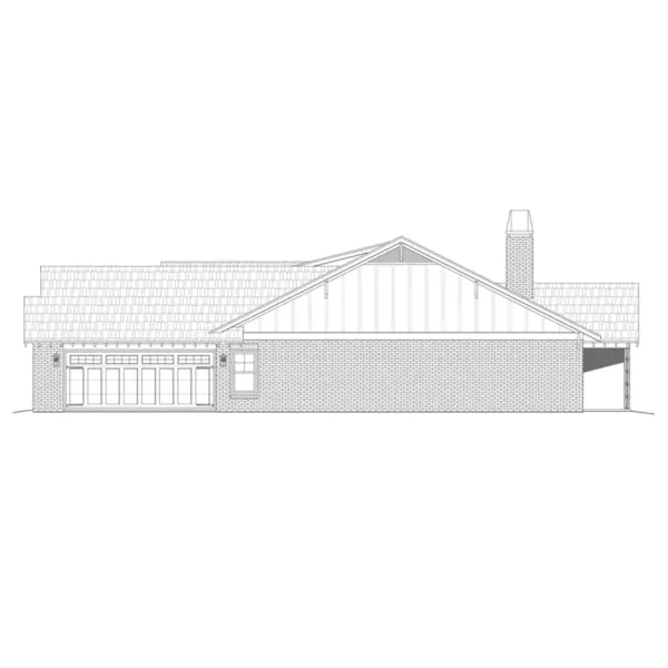 Country House Plan Right Elevation - Caldwell Ridge Rustic Home 141D-0069 - Shop House Plans and More