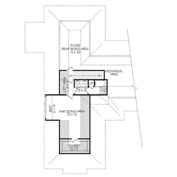 Luxury House Plan Second Floor - Duckhorn Rustic Luxury Home 141D-0070 - Shop House Plans and More