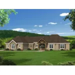 Luxury House Plan Front of Home - Duckhorn Rustic Luxury Home 141D-0070 - Shop House Plans and More