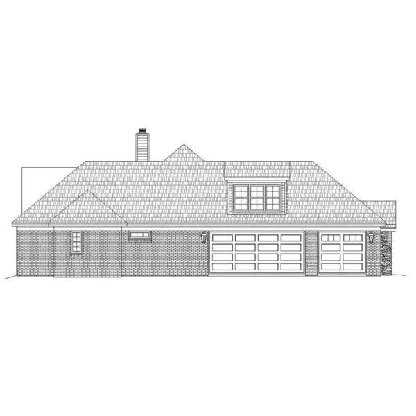 Luxury House Plan Left Elevation - Duckhorn Rustic Luxury Home 141D-0070 - Shop House Plans and More