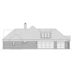 Luxury House Plan Left Elevation - Duckhorn Rustic Luxury Home 141D-0070 - Shop House Plans and More