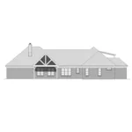 Luxury House Plan Rear Elevation - Duckhorn Rustic Luxury Home 141D-0070 - Shop House Plans and More