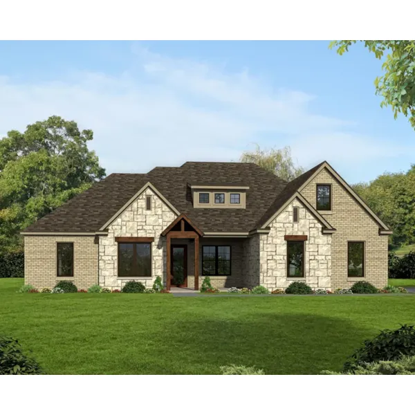 Country House Plan Front of Home - Lenhart Ranch Home 141D-0079 - Shop House Plans and More