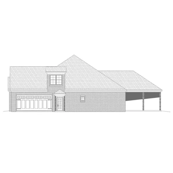 Country House Plan Right Elevation - Lenhart Ranch Home 141D-0079 - Shop House Plans and More