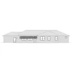 Rear Elevation - Osprey Circle Ranch Home 141D-0083 - Shop House Plans and More