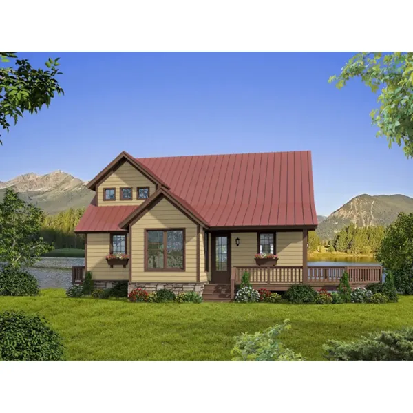 Farmhouse Plan Front of Home - River Edge Craftsman Home 141D-0084 - Shop House Plans and More