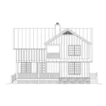 Farmhouse Plan Rear Elevation - River Edge Craftsman Home 141D-0084 - Shop House Plans and More