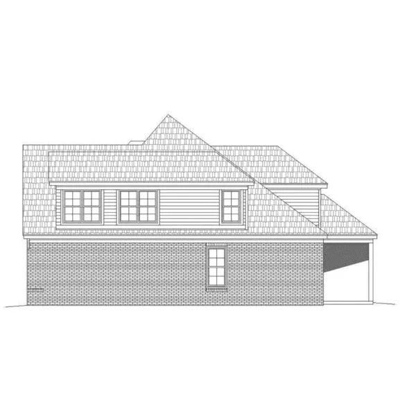 European House Plan Right Elevation - Vanderport European Home 141D-0087 - Shop House Plans and More