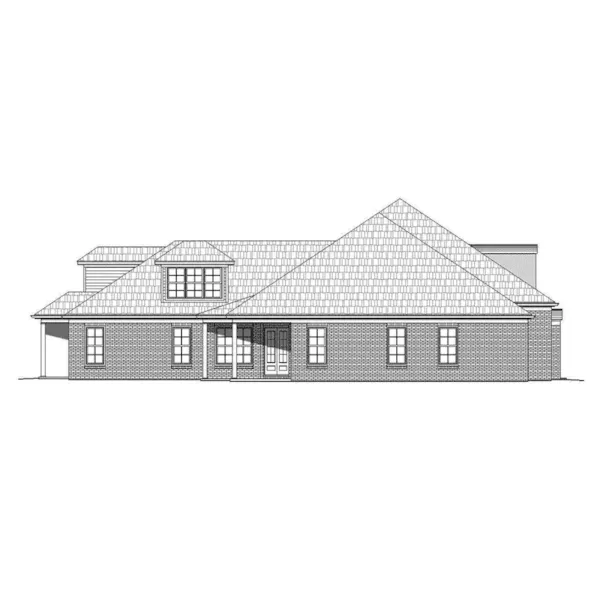 Luxury House Plan Left Elevation - Westmeyer Luxury Home 141D-0090 - Shop House Plans and More