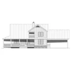 Farmhouse Plan Rear Elevation - Bigelow Lane Craftsman Home 141D-0091 - Shop House Plans and More