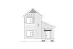 Contemporary House Plan Front Elevation - Biddle Modern Narrow Lot Home 141D-0092 - Shop House Plans and More