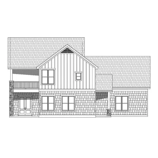 Country House Plan Left Elevation - Derby Bend Craftsman Home 141D-0095 - Shop House Plans and More