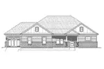 English Cottage House Plan Front Elevation - Graves Run Ranch Home 141D-0097 - Shop House Plans and More