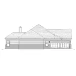 English Cottage House Plan Left Elevation - Graves Run Ranch Home 141D-0097 - Shop House Plans and More