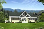 Saltbox House Plan Front of House 141D-0099