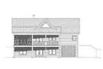 Tudor House Plan Rear Elevation - 141D-0099 - Shop House Plans and More