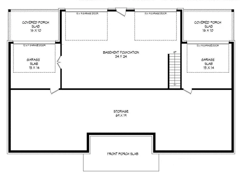 Modern House Plan Basement Floor - 141D-0102 - Shop House Plans and More