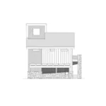 Contemporary House Plan Left Elevation - Lewis Hill Modern Home 141D-0103 - Shop House Plans and More