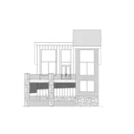 Contemporary House Plan Right Elevation - Lewis Hill Modern Home 141D-0103 - Shop House Plans and More