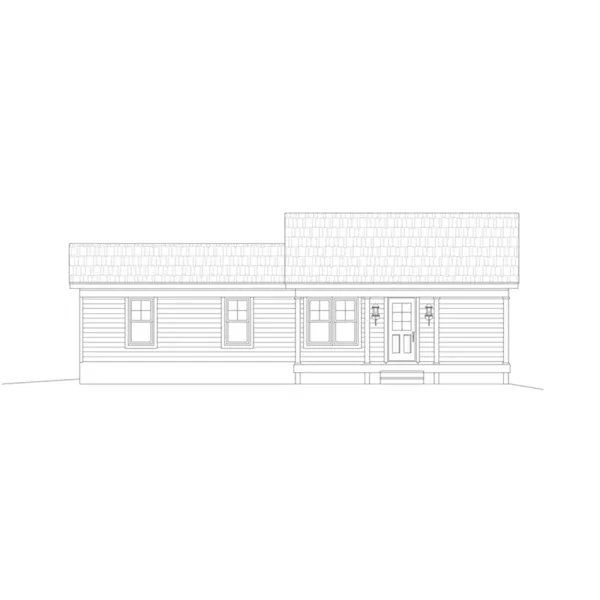 Country House Plan Front of Home - Waynesboro Small Cabin 141D-0106 - Shop House Plans and More