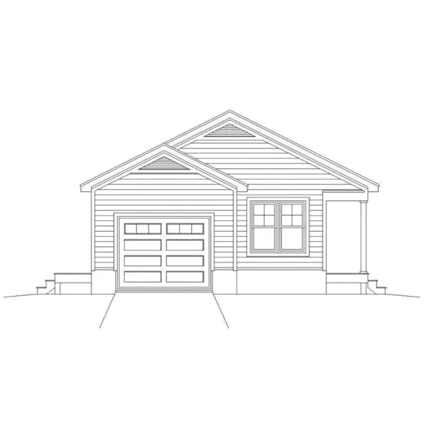 Country House Plan Left Elevation - Waynesboro Small Cabin 141D-0106 - Shop House Plans and More