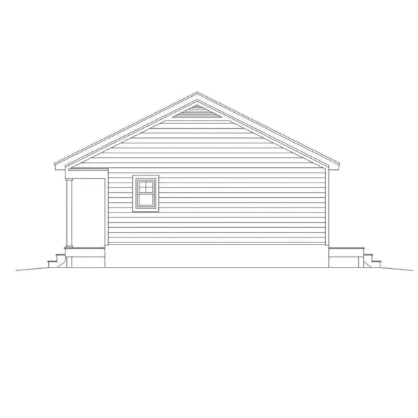 Country House Plan Right Elevation - Waynesboro Small Cabin 141D-0106 - Shop House Plans and More