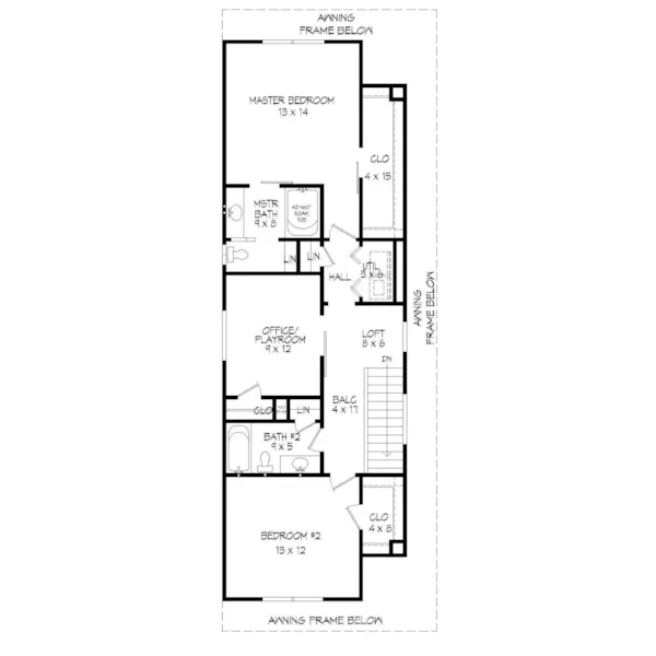 Contemporary House Plan Optional Second Floor - Heber Narrow Lot Home 141D-0115 - Shop House Plans and More