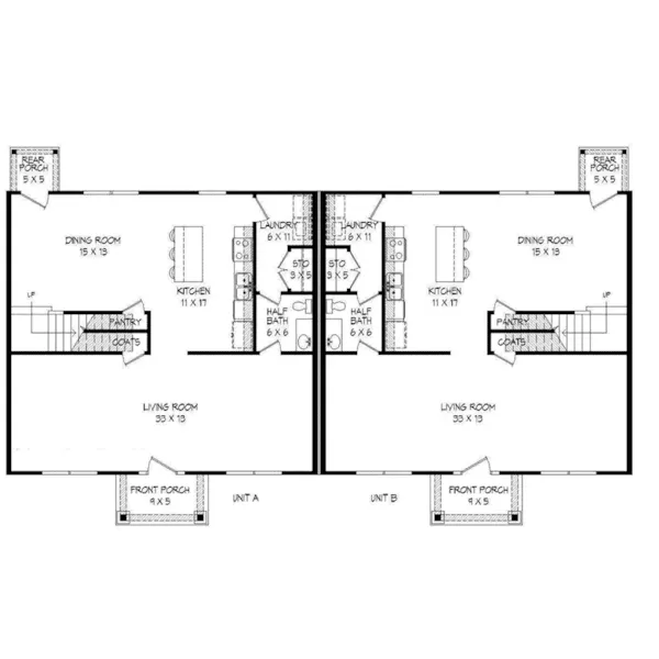 Colonial House Plan First Floor - Clearfield Country Home 141D-0118 - Shop House Plans and More