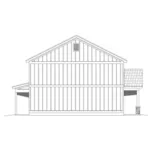 Colonial House Plan Left Elevation - Clearfield Country Home 141D-0118 - Shop House Plans and More