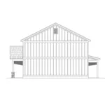 Colonial House Plan Right Elevation - Clearfield Country Home 141D-0118 - Shop House Plans and More