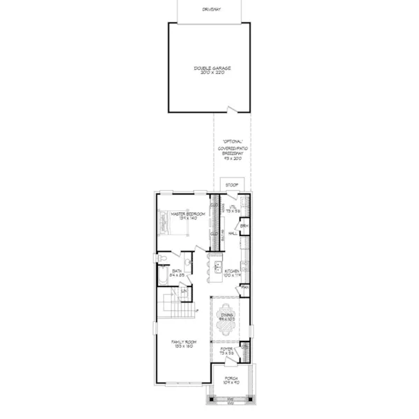 Bungalow House Plan First Floor - 141D-0126 - Shop House Plans and More