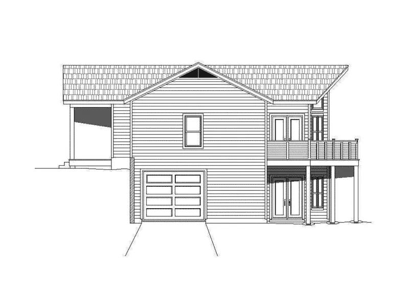 Rustic House Plan Right Elevation - 141D-0144 - Shop House Plans and More