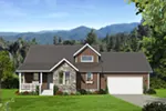 Mountain House Plan Front Photo 01 - Osprey Marsh Craftsman Home 141D-0145 - Shop House Plans and More